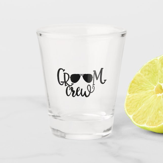 Vaso De Chupito Crema Groom de diseño Boda (Anverso)