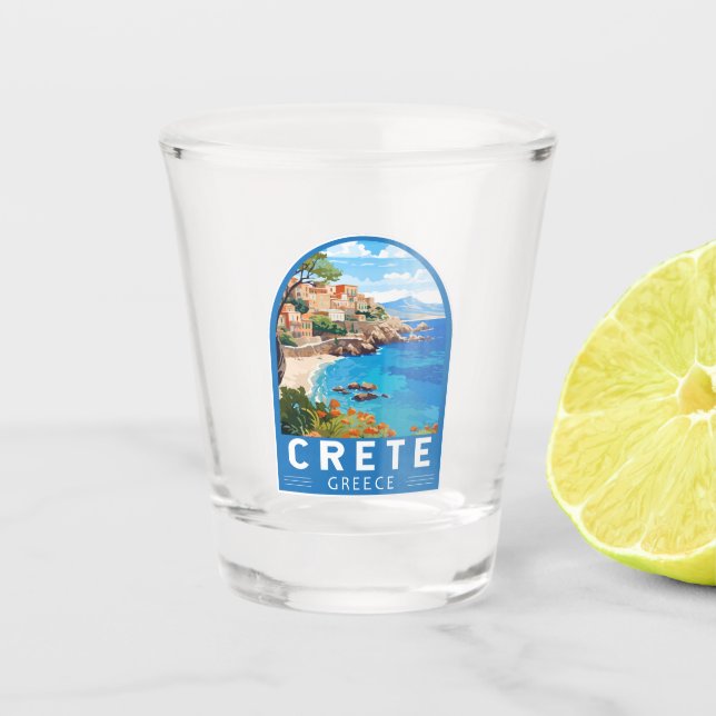Vaso De Chupito Crete Grecia Viaje al arte (Anverso)