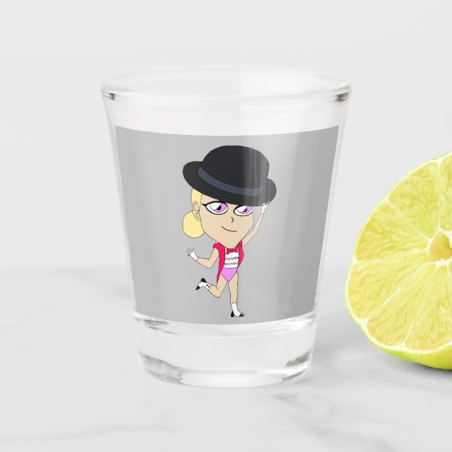 Vaso De Chupito cribado de chibi (Anverso)