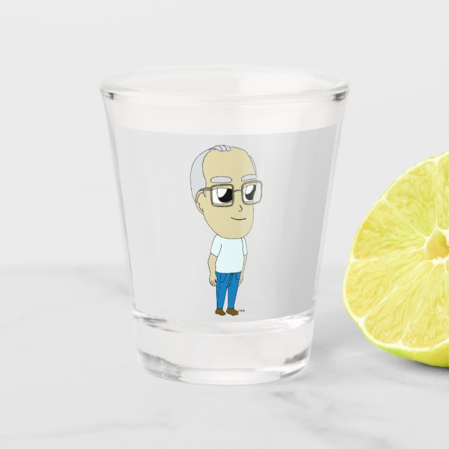Vaso De Chupito cribado de chibi (Anverso)