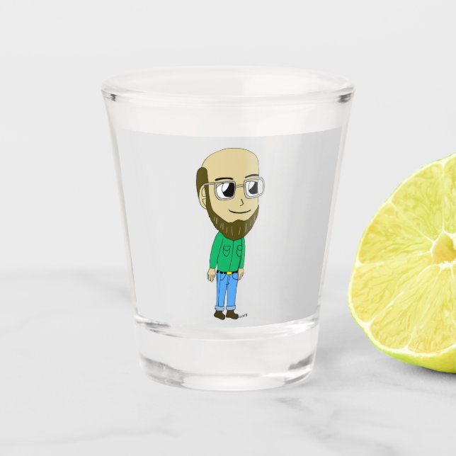 Vaso De Chupito cribado de chibi (Anverso)