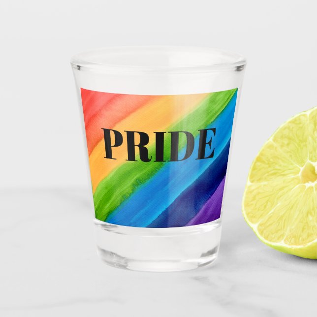 Vaso De Chupito Crimen de arcoiris del Orgullo (Anverso)