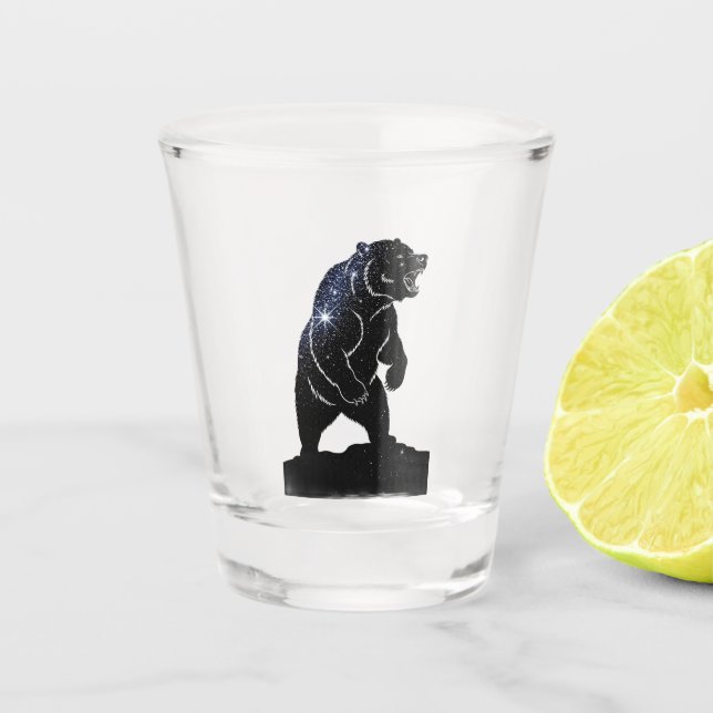 Vaso De Chupito Crimen de bala de Bear en California (Anverso)
