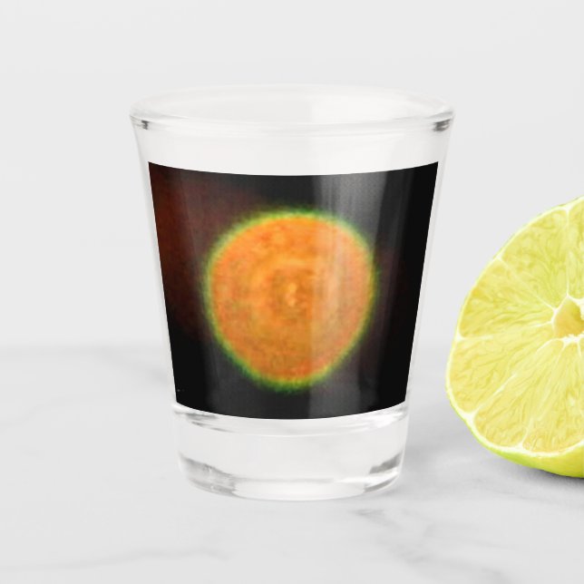 Vaso De Chupito Crimen de disparo de 9 fuegos artificiales (Anverso)