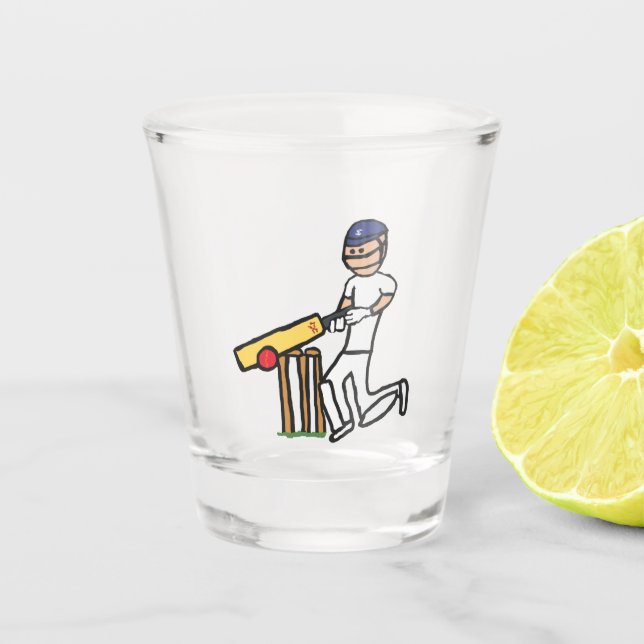 Vaso De Chupito Críquet (Anverso)