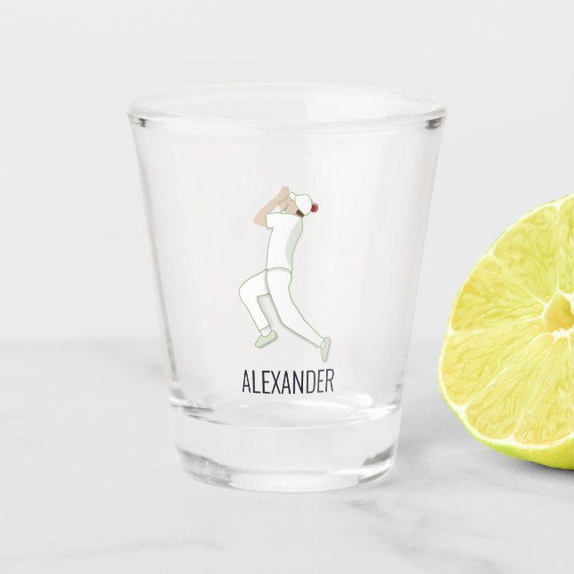 Vaso De Chupito Críquet (Anverso)