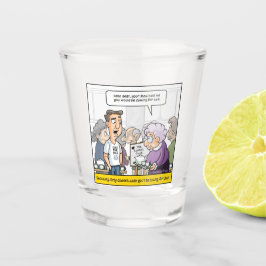 Vaso De Chupito Cristal de cumpleaños número 40 de Punny