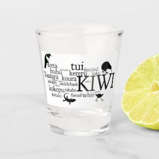 Vaso De Chupito Cristal de disparo a animales icónicos de Nueva Ze