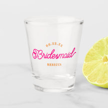 Cristal de disparo a la dama de honor Minimalista 