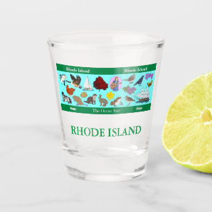 Vaso De Chupito Cristal de disparo conmemorativo del estado de Rho