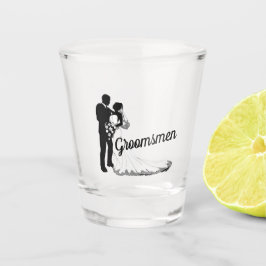 Vaso De Chupito Cristal de disparo de Groomsmen