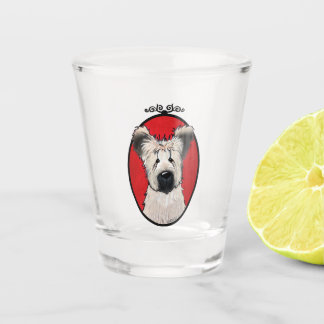 Vaso De Chupito Cristal de disparo de KiniArt Tawny Briard