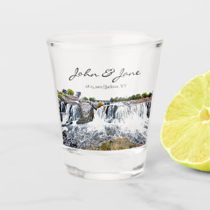 Vaso De Chupito Cristal de disparo de las cataratas sioux personal