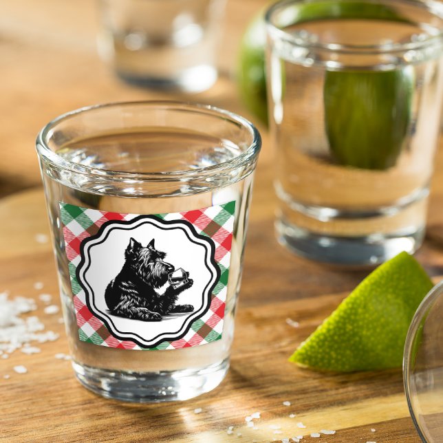 Vaso De Chupito Cristal de disparo de Tartan Tartan, un territorio (Just a wee dram!)