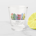 Vaso De Chupito Cristal de disparo en la fila del arcoiris de Char<br><div class="desc">¡ZAPATOS! Esencial para tu Charleston,  el plan de la soltera de Carolina del Sur.</div>