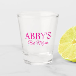 Vaso De Chupito Cristal de disparo personalizado de Bat Mitzvah