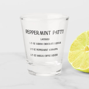 Vaso De Chupito Cristal de novedad de Peppermint Patty