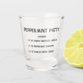 Vaso De Chupito Cristal de novedad de Peppermint Patty