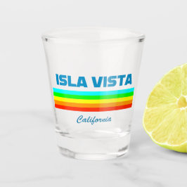 Vaso De Chupito Cristal de tiro de Isla Vista California.