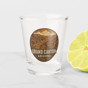 Vaso De Chupito Cristal incendiado en el Parque Nacional del Gran 