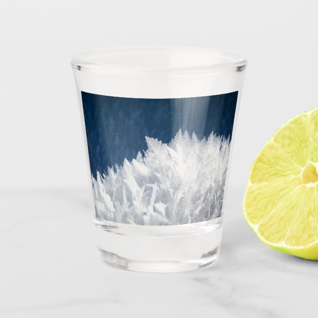 Vaso De Chupito Cristales de hielo de invierno (Anverso)