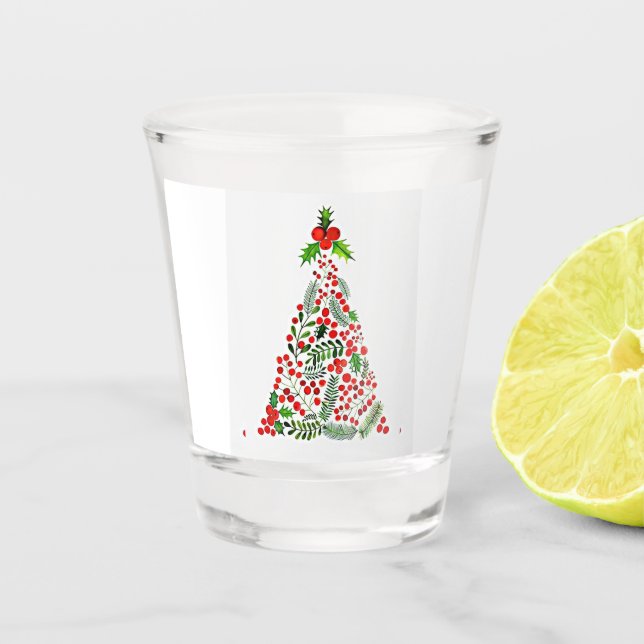 VASO DE CHUPITO CRISTMAS DE ÁRBOL GAFAS DE TIRO ADORABLES (Anverso)