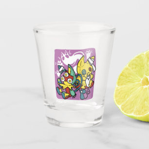 Vaso De Chupito Críticos gatos de Halloween: arte fascinante