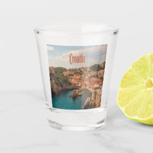 Vaso De Chupito Croacia Zagreb del Sudeste de Europa