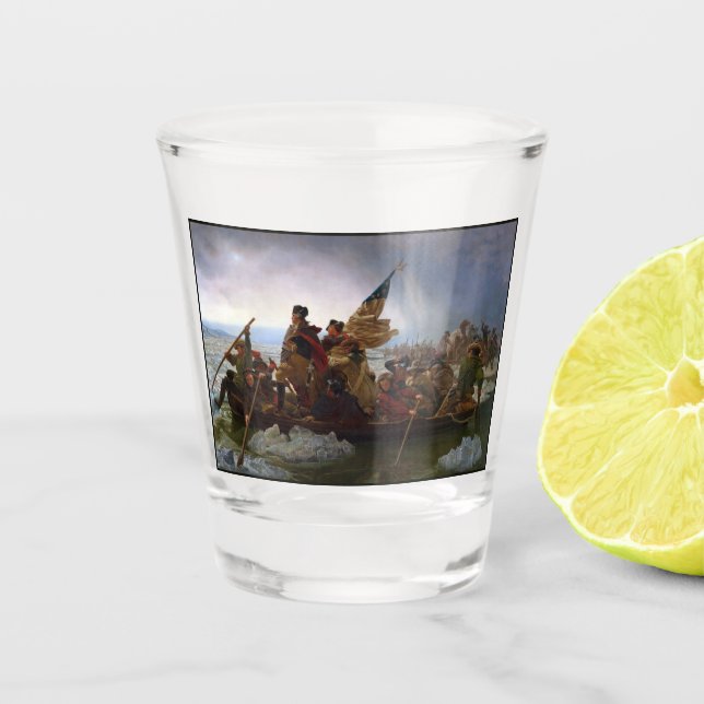 Vaso De Chupito Crossing Delaware 1776: General George Washington (Anverso)