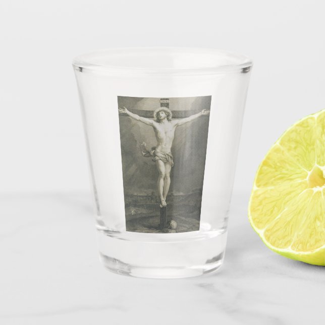 Vaso De Chupito Crucifixión de Jesucristo (Anverso)