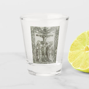 Vaso De Chupito Crucifixión medieval de Jesucristo