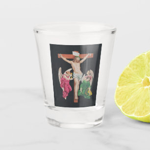 Vaso De Chupito Crucifixión medieval de Jesucristo