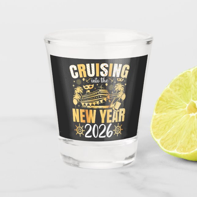 Vaso De Chupito Cruising into the New Year 2026 (Anverso)