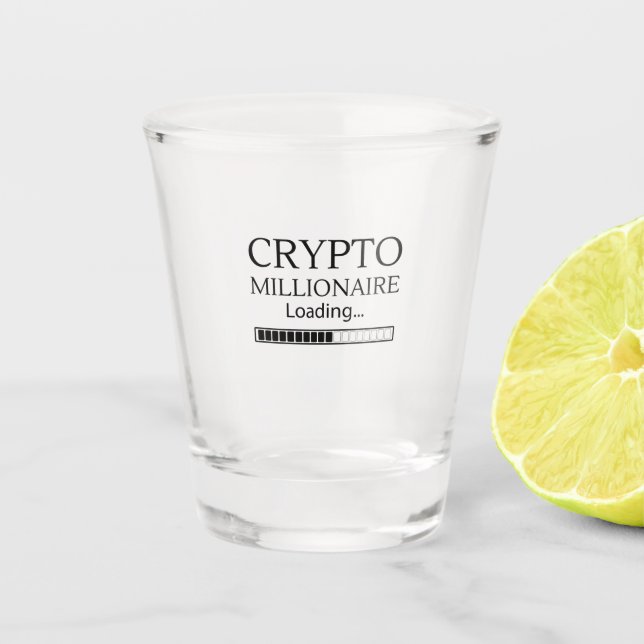 Vaso De Chupito Crypto Millionaire Cargando, espere (Anverso)