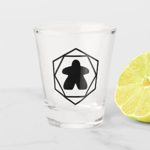 Vaso De Chupito Cualquier momento Meeple Black Art Shot Glass