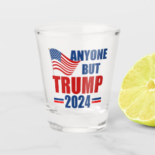 Vaso De Chupito Cualquiera menos Trump 2024 Divertido político