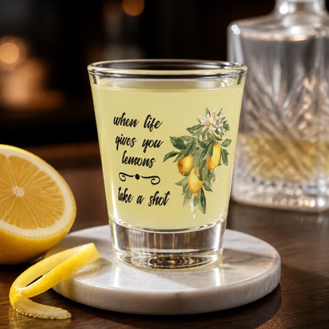 Vaso de chupito Cuando la Vida te Da Limones (Subido por el creador)