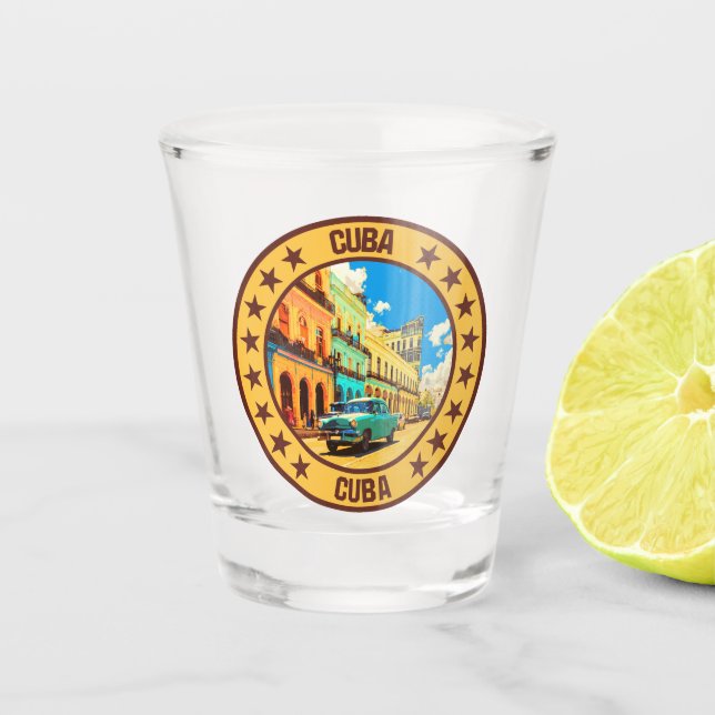 Vaso De Chupito Cuba (Anverso)