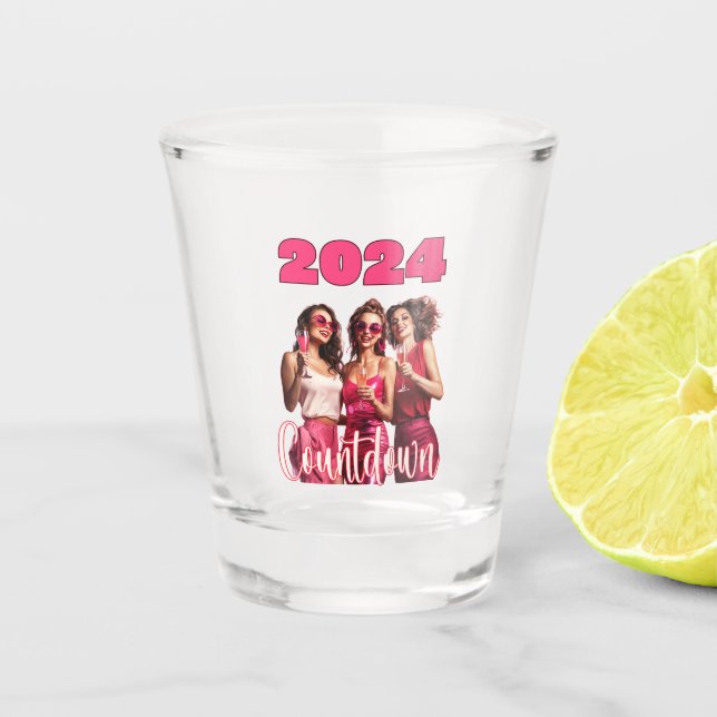 Vaso De Chupito Cuenta regresiva de 2024 (Anverso)