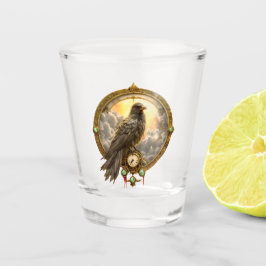 Vaso De Chupito Cuervo Guardián del Tiempo – Relojería Gótica