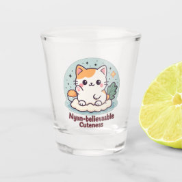 Vaso De Chupito Cuidad nyan-creíble - Gato kawaii lindo