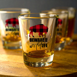 Vaso De Chupito Cuidado Fauna Salvaje Cuadro de Búfalo ID669