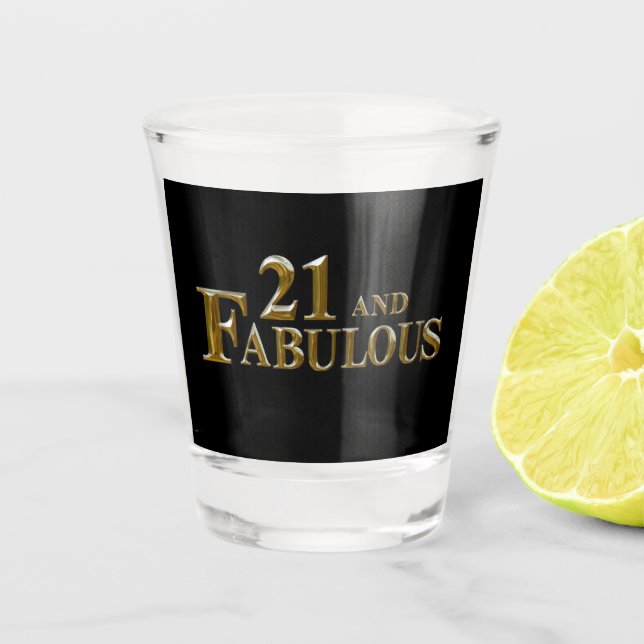 Vaso De Chupito Cumpleaños 21  (Anverso)