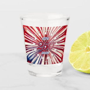 Vaso De Chupito Cumpleaños 250 de América 1776-2026 Fuegos Artific