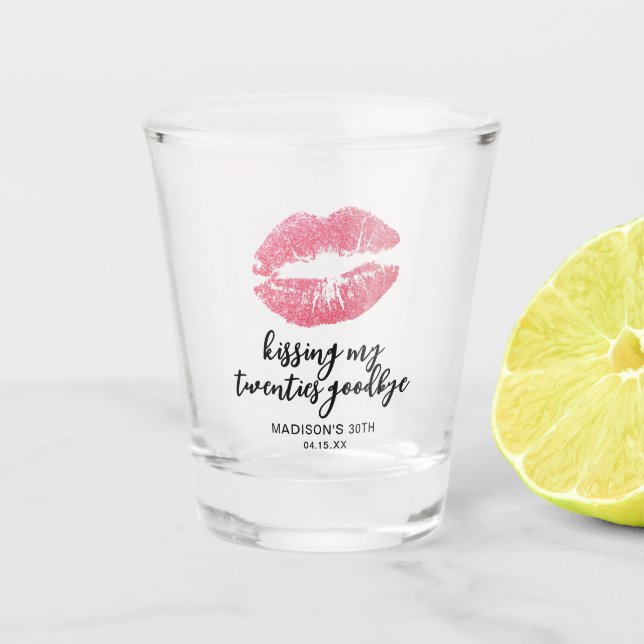 Vaso De Chupito Cumpleaños 30 despidiendome de mis Veinte (Anverso)