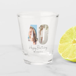 Vaso De Chupito Cumpleaños 40 personalizado con foto 