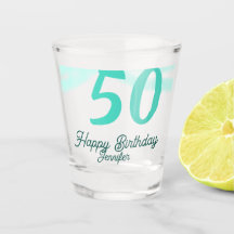 cumpleaños 50 agregar nombre fecha año verde paste