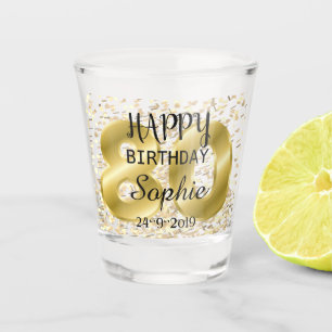 Vaso De Chupito Cumpleaños 80 personalizado