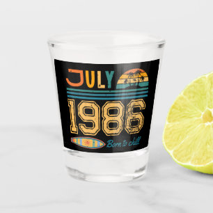 Vaso De Chupito Cumpleaños de Julio Año Personalizado