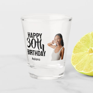 Vaso De Chupito Cumpleaños Divertido Personalizado con Foto de Car